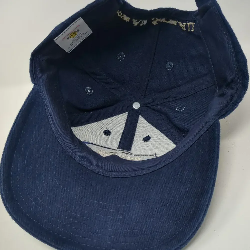Hard Rock Cafe Denver Blue Baseball Cap One Size Love All Serve All Hat Cotton